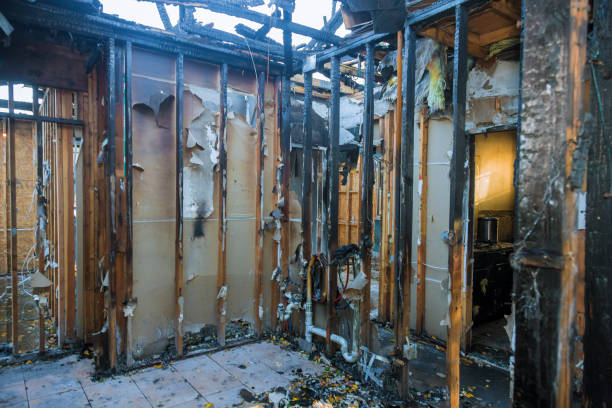 Professional Fire Damage Removal technician working in Chamberlain, SD